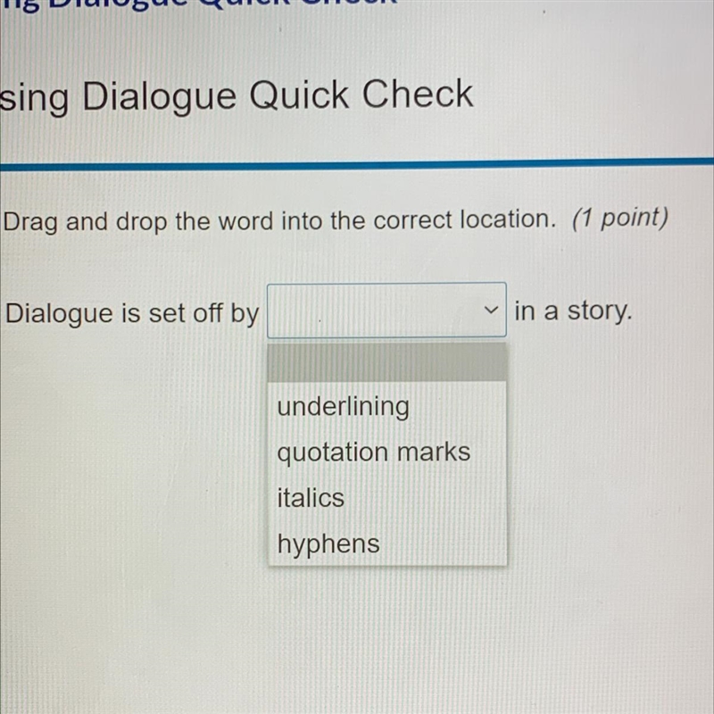 HELP !!!! 1.underlining 2.quotation marks 3.italics 4.hyphens-example-1