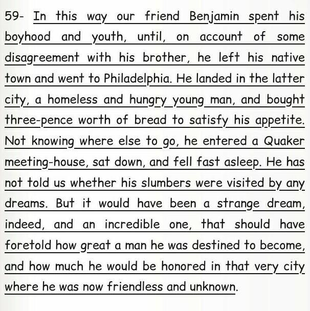 Hawthorne uses anecdotes in his Biography of Benjamin Franklin to amuse his readers-example-1