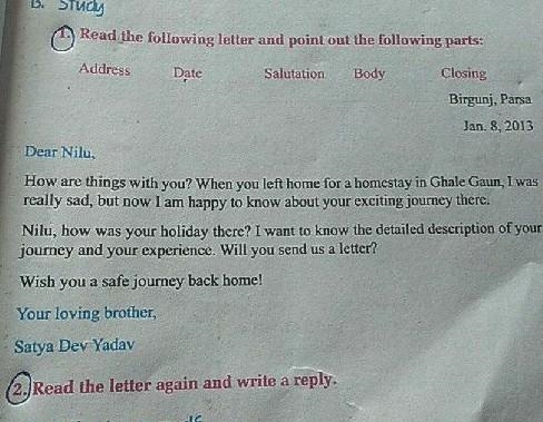 Read the letter again and write a reply.​-example-1