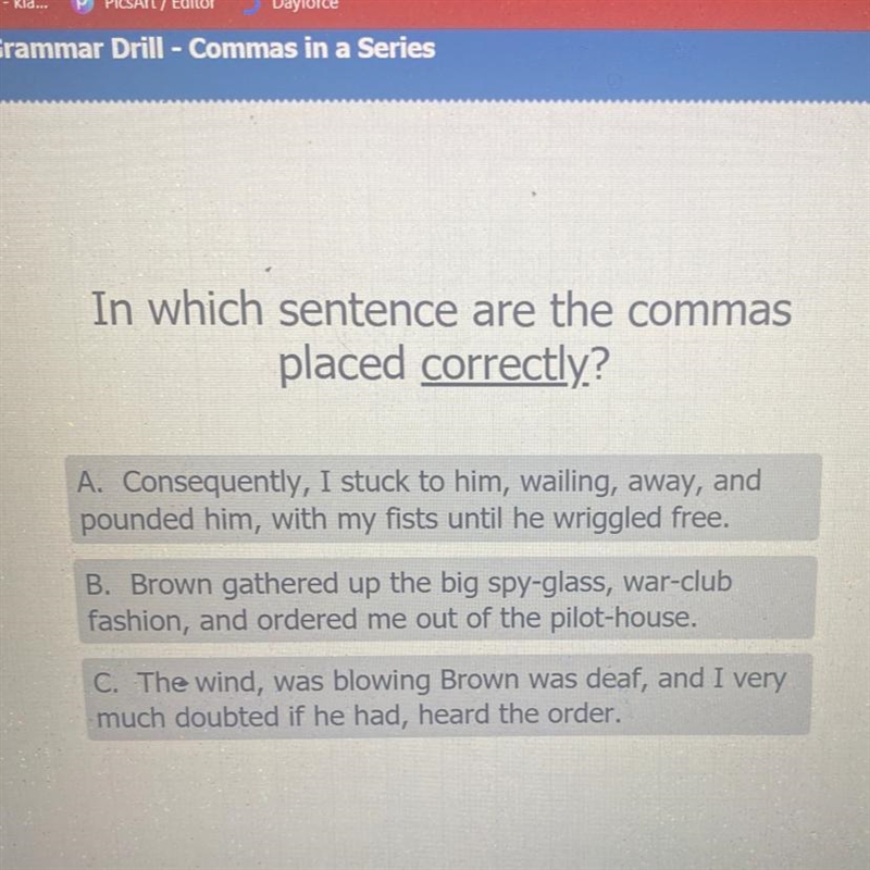 Grammar drill commas-example-1