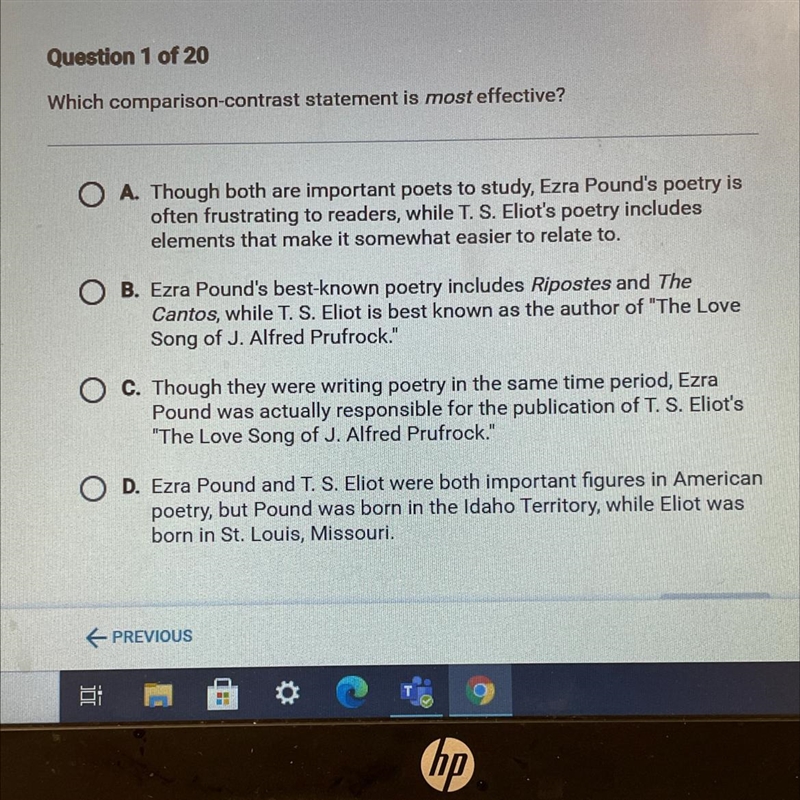 Which comparison contrast statement is most effective?-example-1