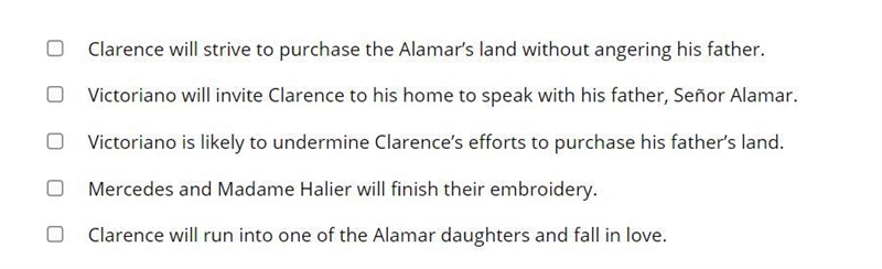 Select all the correct answers. Based on this passage, what two plots are likely to-example-1