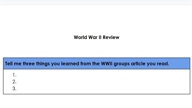 What are 3 facts you know about world war II?-example-1