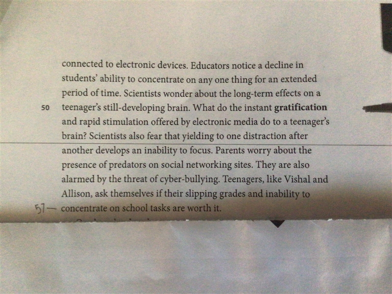 Reread lines 36-57. Explain how the cause-and-effect pattern of organization is used-example-2