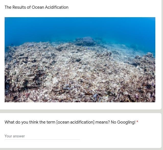 What do you think the term [ocean acidification] means?-example-1