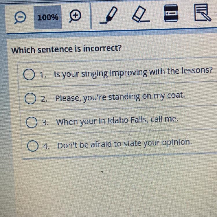 Which sentence is incorrect-example-1