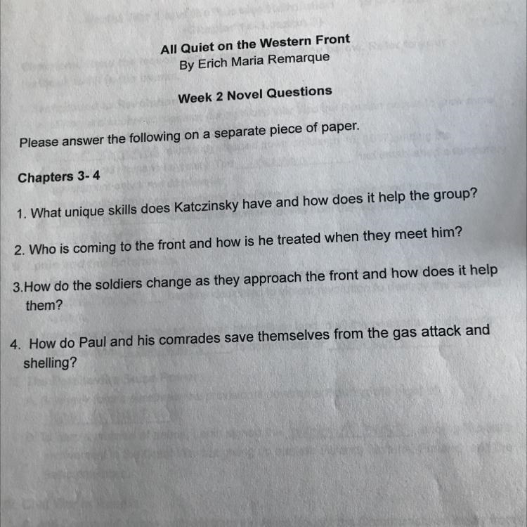 What are these answers? Pls help ALL QUIET ON THE WESTERN FRONT-example-1