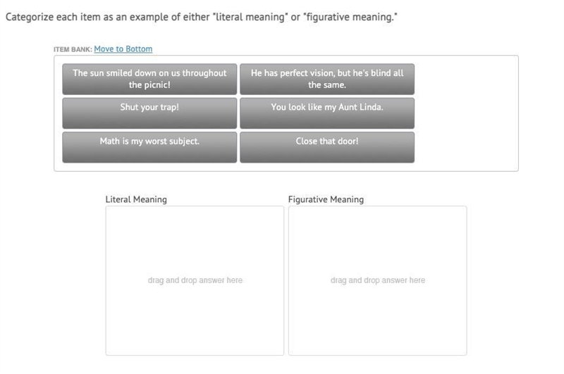 Match the following! drag and drop this is from usa test prep......-example-1