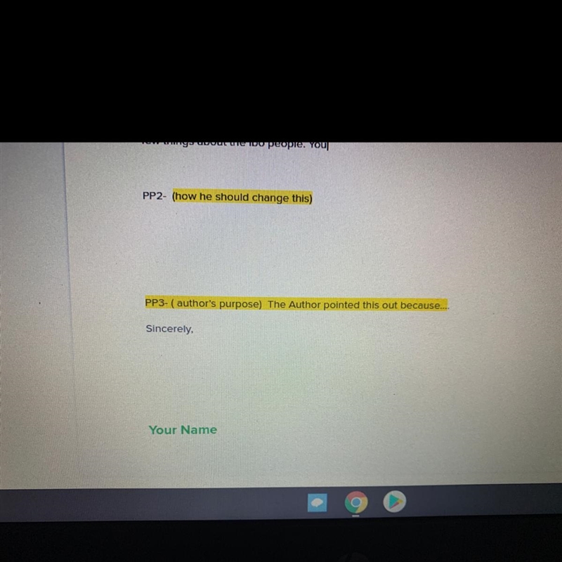 Write a letter to the District Commissioner explaining how his attitude toward the-example-1