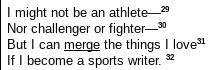 "But I can 'merge' the things I love." What does the word 'merge' mean in-example-1