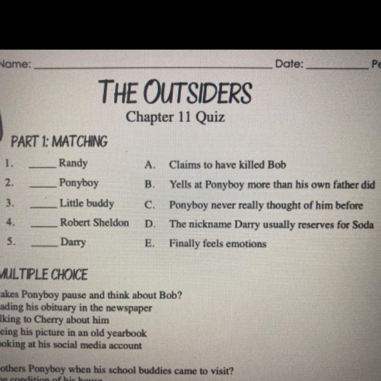 Plz answer 1-5 for the outsiders-example-1