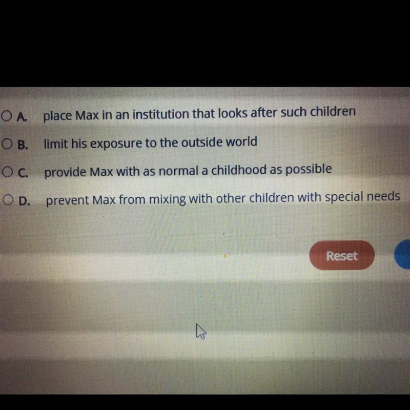 Max is a child with special needs. What is the best way his family can support him-example-1