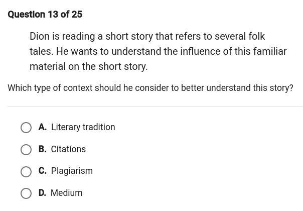 Which type of context should he consider to better understand this story?-example-1