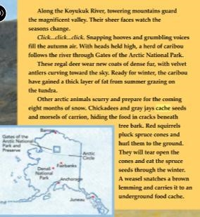 In “Survival at 40 Below,” the author includes a map and explains cause and effect-example-1