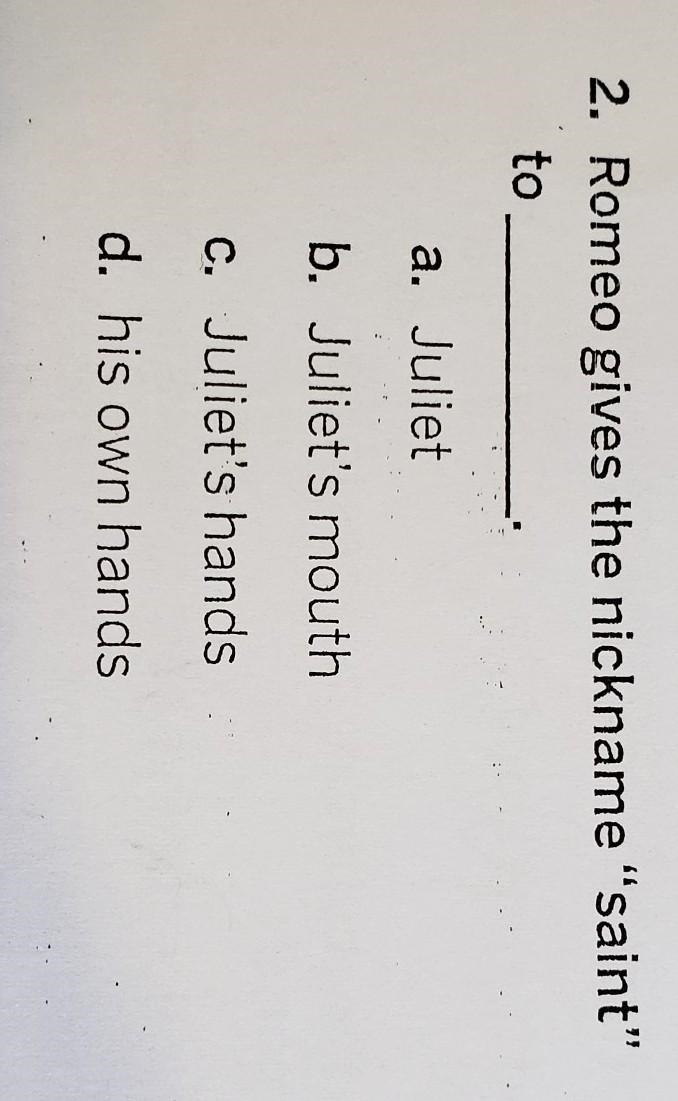 PLZZZ I need help. I'll give you 15 points. Its Romeo and Juliet by William Shakespeare-example-1