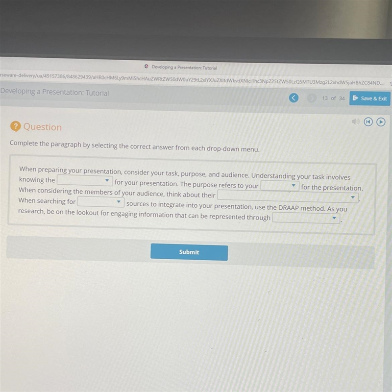 Complete the paragraph by selecting the correct answer from each drop-down menu. When-example-1