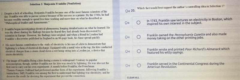 Please help me fast ! There’s a photo of the selection and the question with the answers-example-1