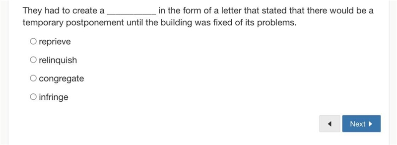 They had to create a ___________ in the form of a letter that stated that there would-example-1