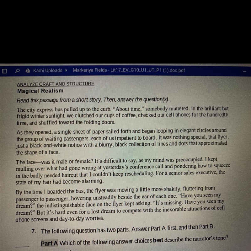 7. The following question has two parts. Answer Part A first, and then Part B. Part-example-1