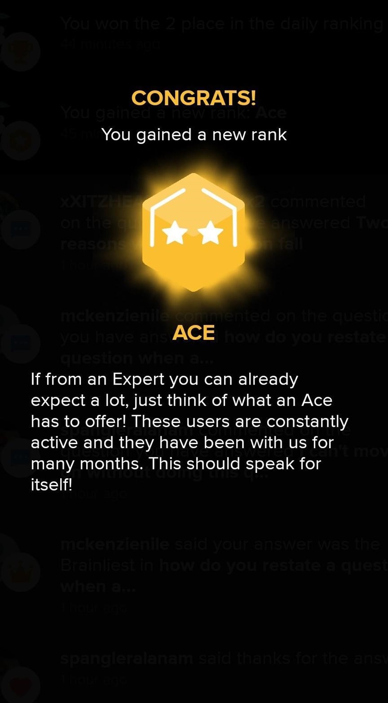 Thank You so much ❤️.. Who helped me to reach ACE...​-example-1