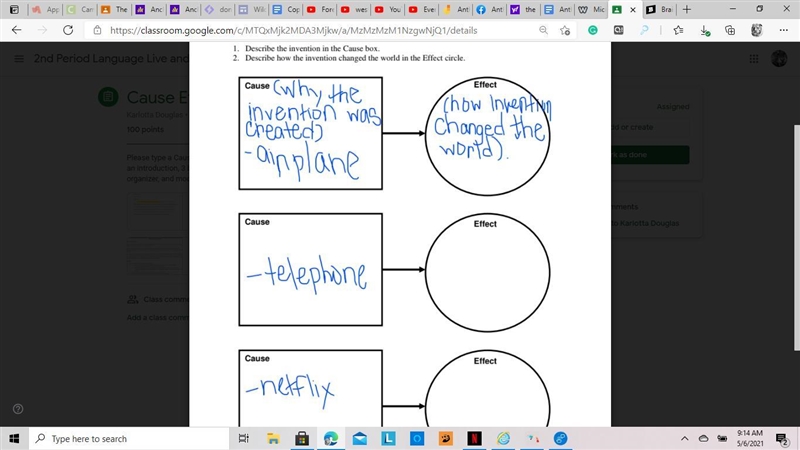 write a cause and effect essay about 3 inventions describing WHY THE INVENTION WAS-example-1