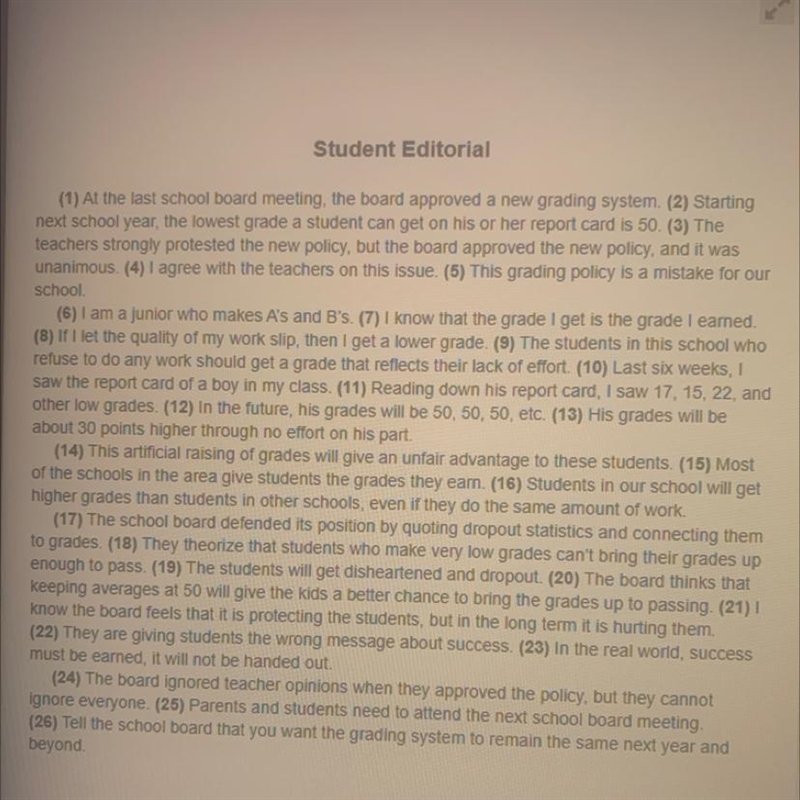 Which of these sentences could be added to the end of the third paragraph (sentences-example-1