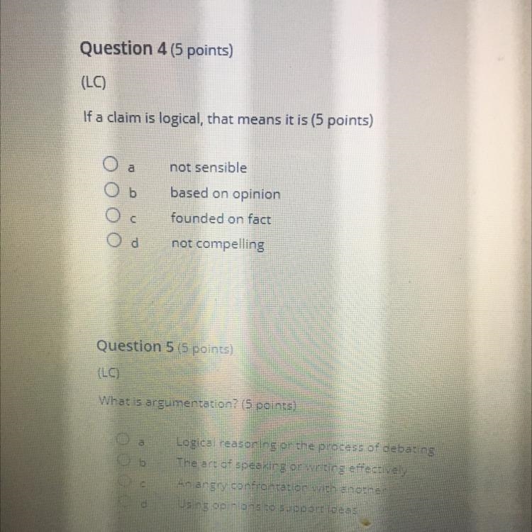 If a claim is logical, that means it is Question 4-example-1