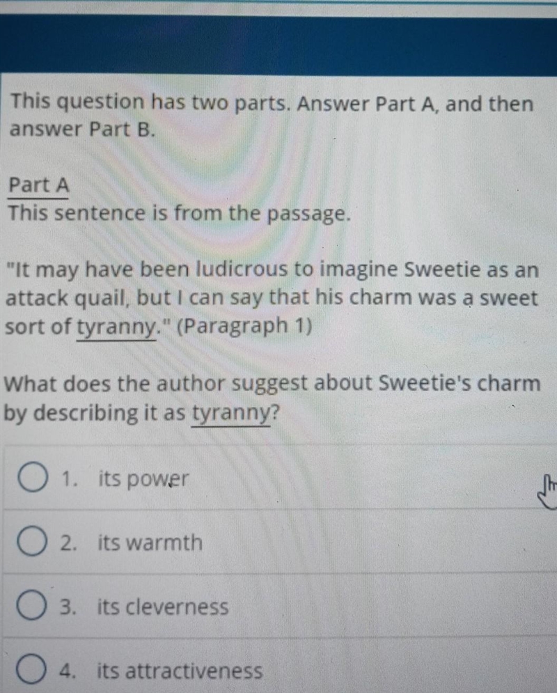 PLEASSEE ASAPP I NEED TO ANSWER BOTH PARTS the other part says which excerpt from-example-1