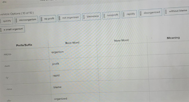 Complete each row by dragging the correct answer to the third and fourth columns. This-example-1