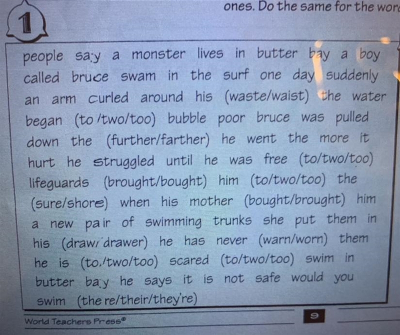 The story needs 19 capital letters; 13 to begin sentences and another 6 for proper-example-1