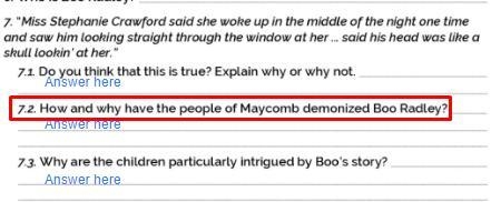 Answer please, To Kill a Mockingbird (red squared question)-example-1