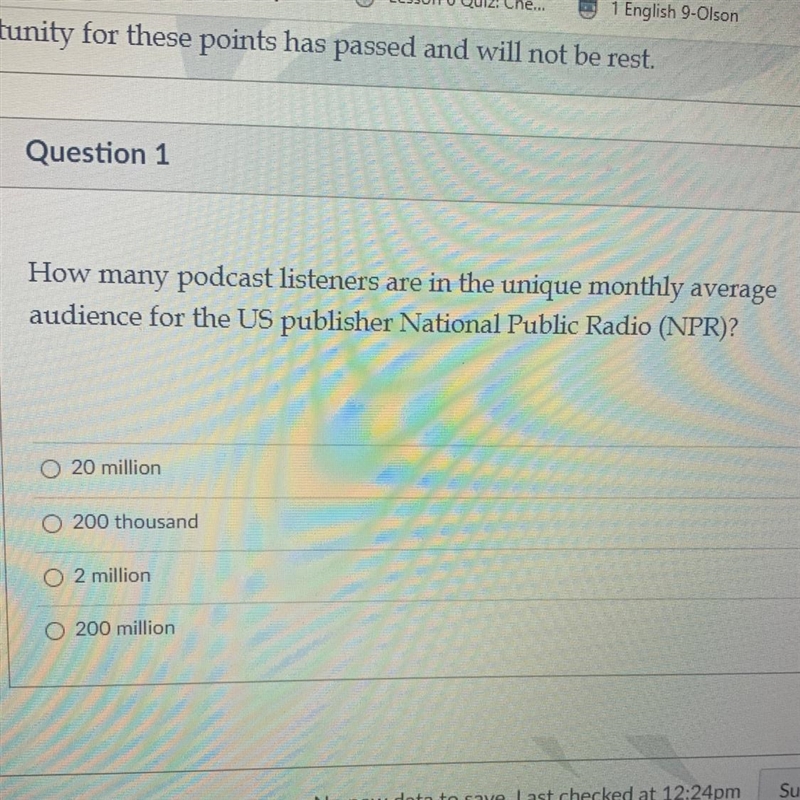 How many podcast listeners are in the unique monthly average audience for the US publisher-example-1