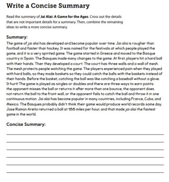 Write a Concise Summary-example-3