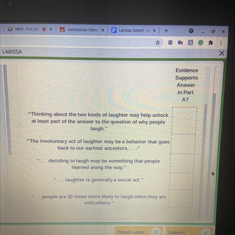 Drag "Yes" or "No" to each box to show whether or not the piece-example-1