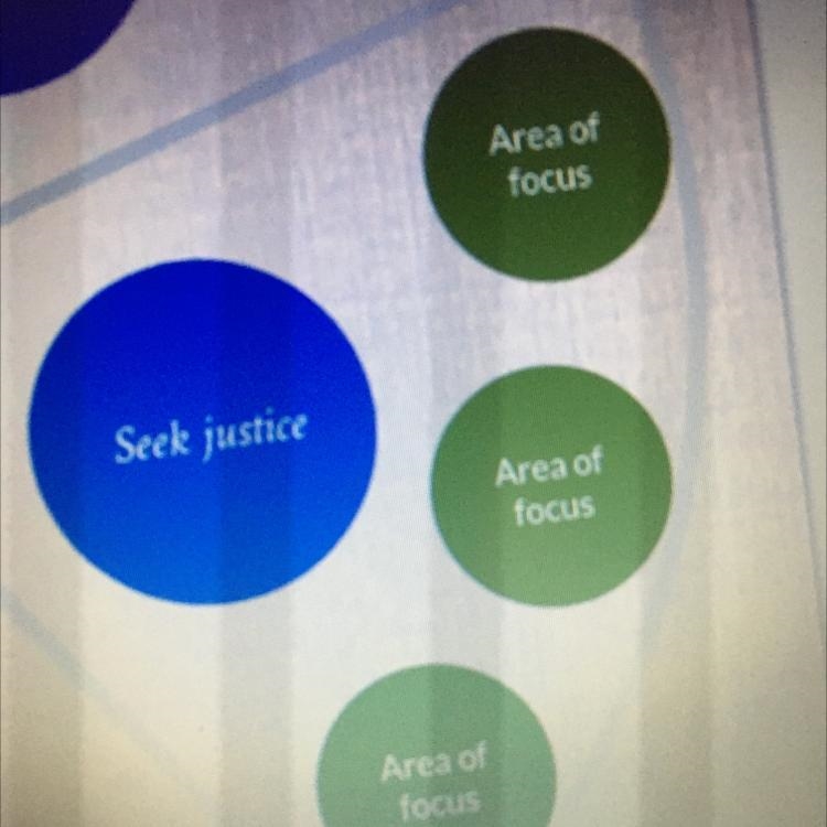 I need help with “Seek justice” My Life blueprint Template.-example-1