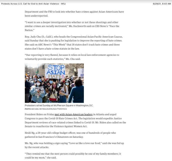 Article Title” Protests Across U.S. Call for End to Anti-Asian Violence Publication-example-4