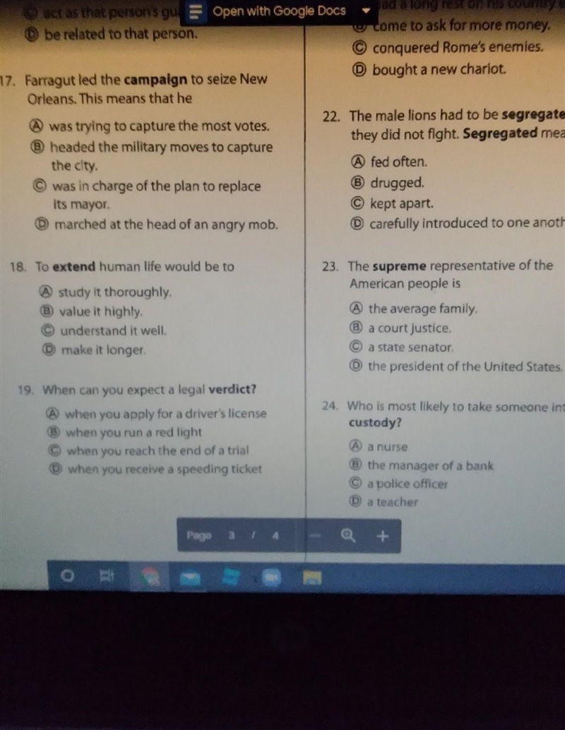 PLEASE HELP ME DUE TODAY I already did 22 24 and 18. ANSWER 17 19 AND 23​-example-1