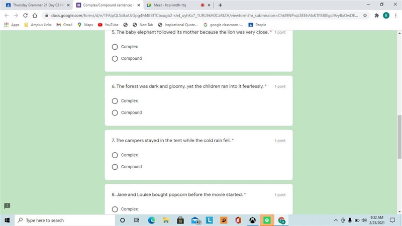 Compound or complex sentence-example-1