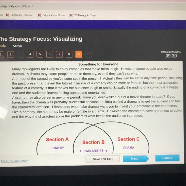 Plz help i failed this already Into which section of the venn Diagram above does the-example-1