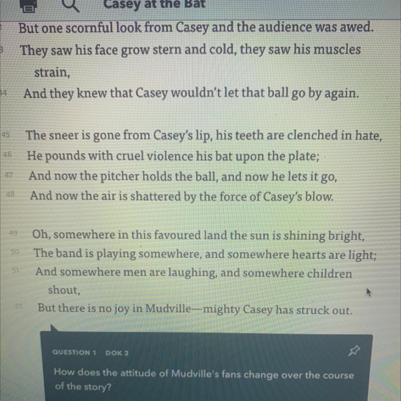 Please help me asap!! In the poem “Casey at the Bat” What type of irony is presented-example-1