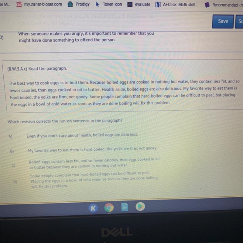 Which revision corrects the run-on sentence in the paragraph? A) Even if you don't-example-1