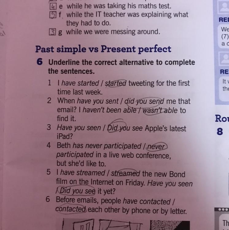 Past Simle vs Present Perfect İs it true?-example-1