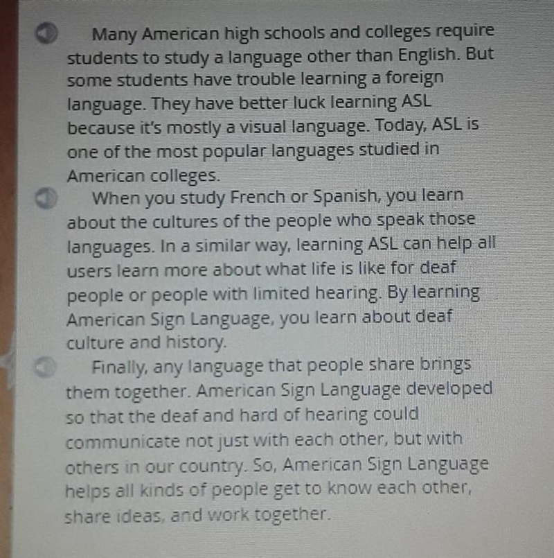 Why are some students more successful at learning ASL than foreign languages? A.Some-example-1