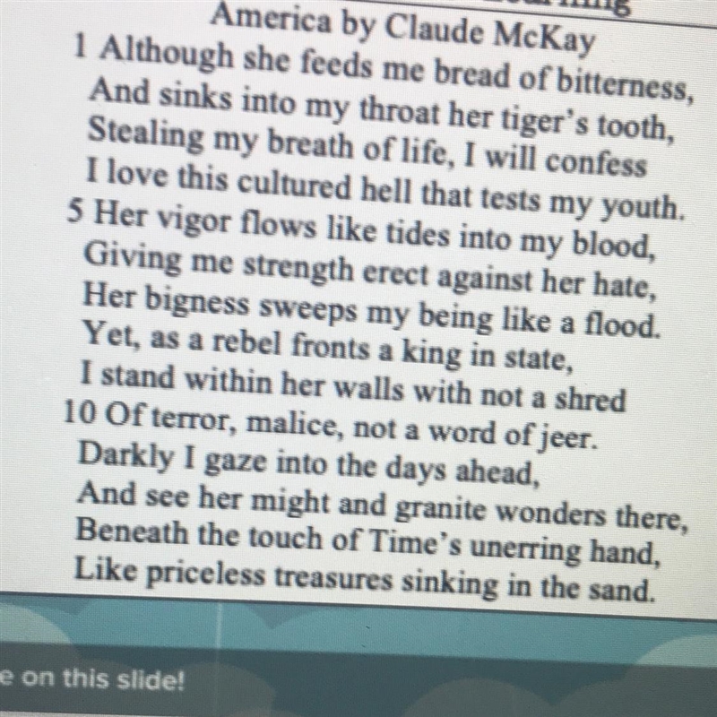 2. In lines 6 through 8, the poet's use of a metaphor suggests that- A. hate from-example-1