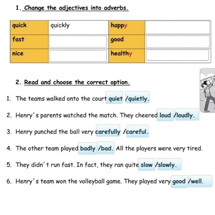 Pliss you can help me pliss change the adjectives into adverbs-example-1