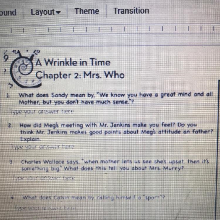 A Wrinkle in Time Chapter 2: Mrs. Who What does Sandy mean by. "We know you have-example-1