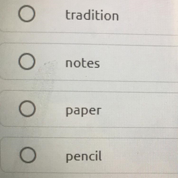 Read the sentence from Paragraph 4. The time-honored tradition of taking notes with-example-1