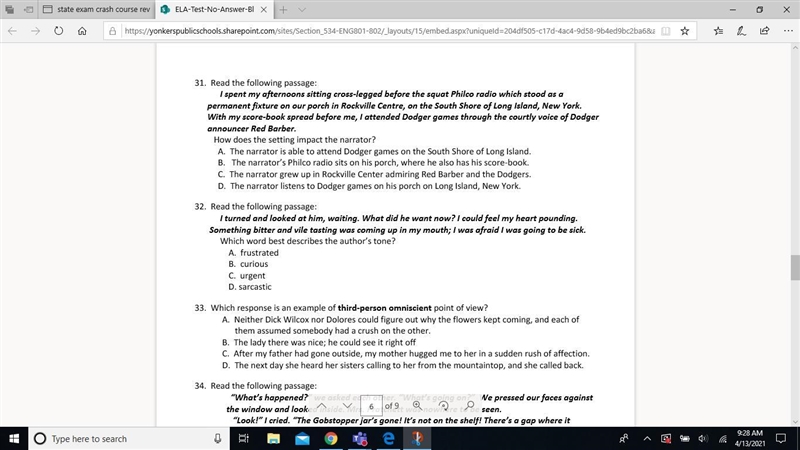 Need help ASAP in english-example-1