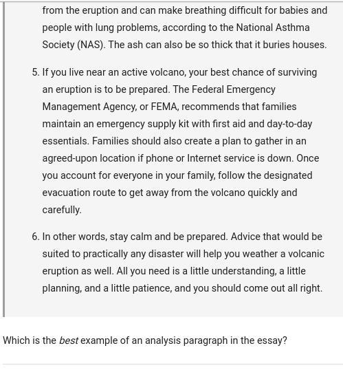 Which is the best example of a description paragraph in the essay? A. paragraph 1 B-example-3