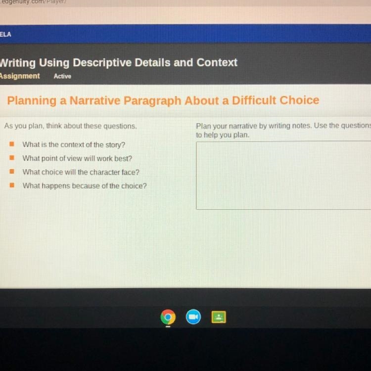 NEED HELP.!! As you plan, think about these questions. What is the context of the-example-1